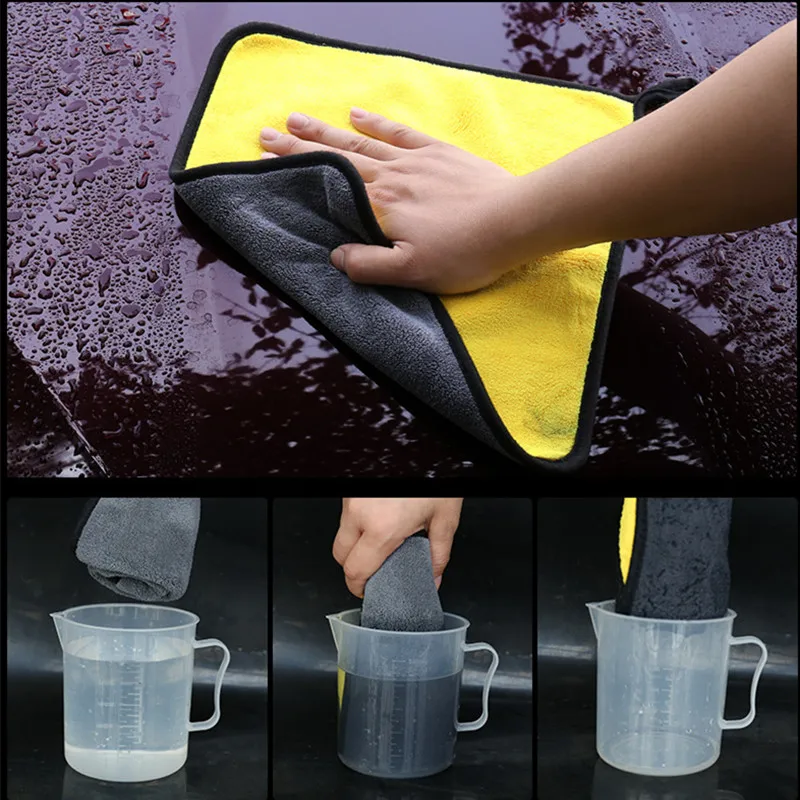 

5Pcs Car Wash Microfiber Towel Cleaning Drying Cloth Paint e Detailing Tools Never Scrat