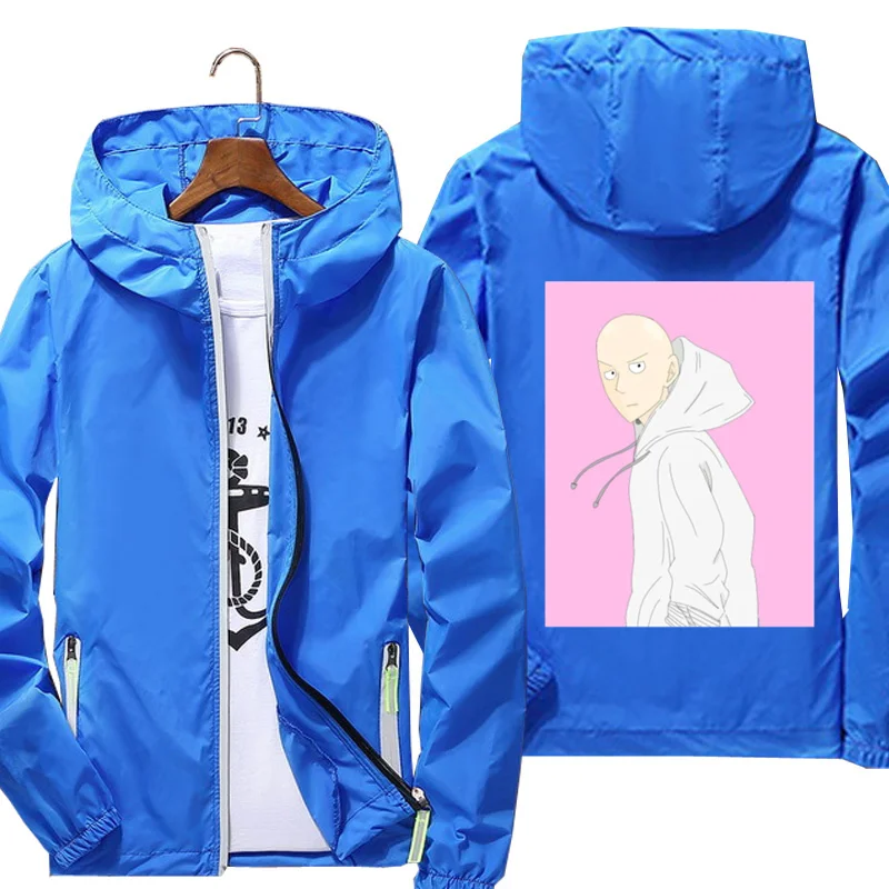 

2021 jackets for men One-Punch Man 3 Windbreaker jacket Reflective Skin Sun Spring Autumn brand jacket printing