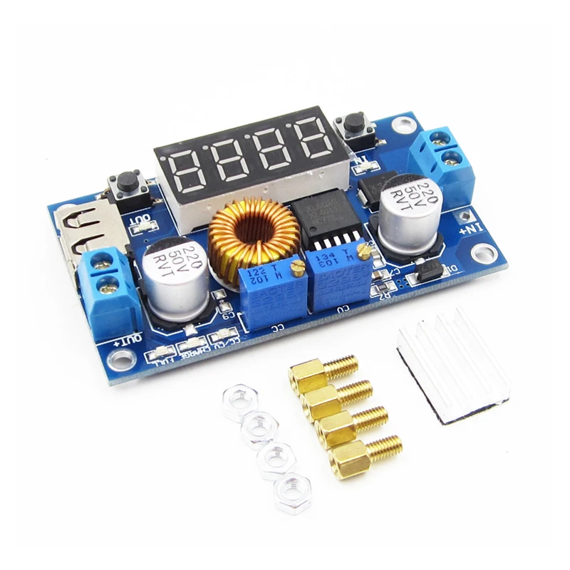 DC 5A цифровой светодиодный модуль зарядного устройства для литиевой батареи CC/CV USB