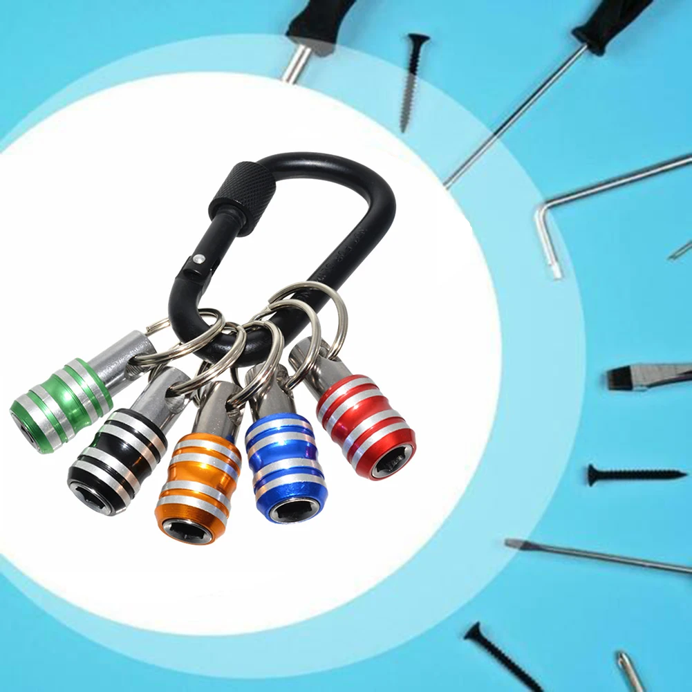 

5pcs Screwdriver Bit Holder 1/4\\\" Hex Shank Bit Bits Set Stainless steel