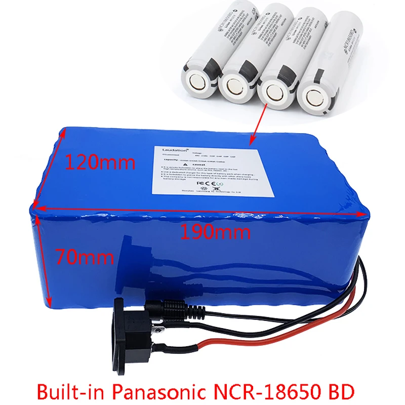 Литиевая батарея Laudation36v10S6p 25A BMS 20ah литий ионная глубокого цикла для