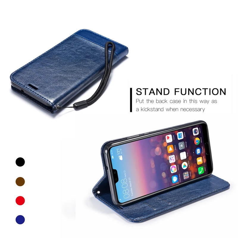 Чехол-бумажник из искусственной кожи Crazy Horse Note 10 чехол с клапаном для Samsung S6 S7 S9 S8