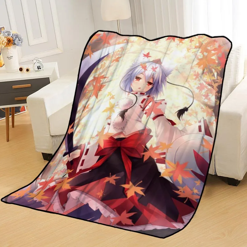 ?? カスタム東方プロジェクト毛布ベッドスローブランケットソフトブランケット夏毛布アニメ毛布旅行毛布