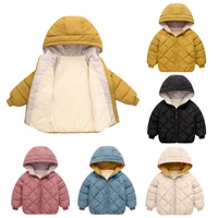 2021 new kids boys girls autumn winter jackets coat children padded baby jacket plus velvet warm cotton jacket childrens wear