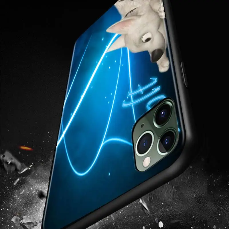 

Soft TPU Cover Disney Bolt for iPhone 12 11 SE XS XR X 7 8 6 5 S mini Plus Pro MAX 2020 Black Phone Case