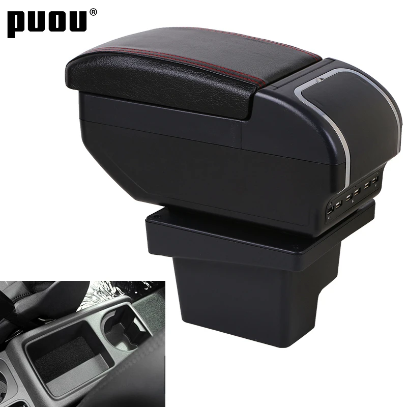 Подлокотник для Volkswagen VW Tiguan I двухслойный большой контейнер хранения в