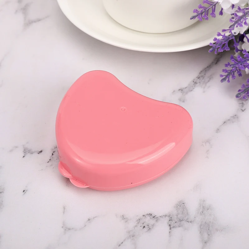 Чехол для зубных протезов в форме сердца держатель чехол хранения футляр ванной