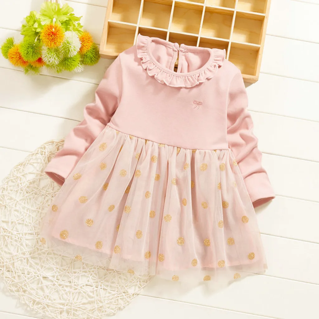 (12 мес. 5 лет) корейские платья для девочек Модное Новое платье принцессы с