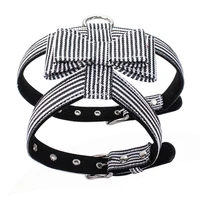 striped pattern dog vest harness check pattern puppy collar cat leash quick release doggie microfiber lead