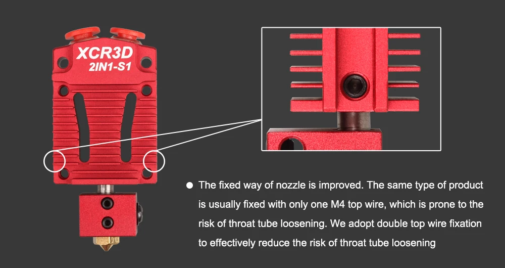 3DSWAY 3D-принтеры Запчасти XCR3D 2IN1-S1 Hotend 2 в 1 из коммутатор Цвет экструдер Bowden J-head 12 V/24 V 1,75 мм нити Вентилятор охлаждения
