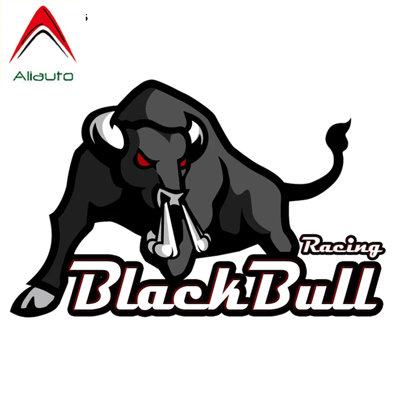 Aliauto забавные автомобильные наклейки ЧЕРНЫЕ БЫКИ с рисунками Водонепроницаемый