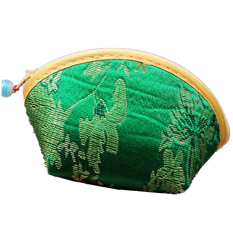 Китайский шелковый кошелек с вышивкой сумочка для мелочи маленький случайный |