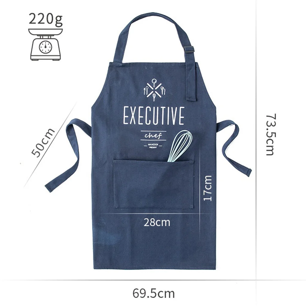 

Thicken Cotton Canvas Kitchen Anti Pollution Anti Oil Waterproof Home Apron