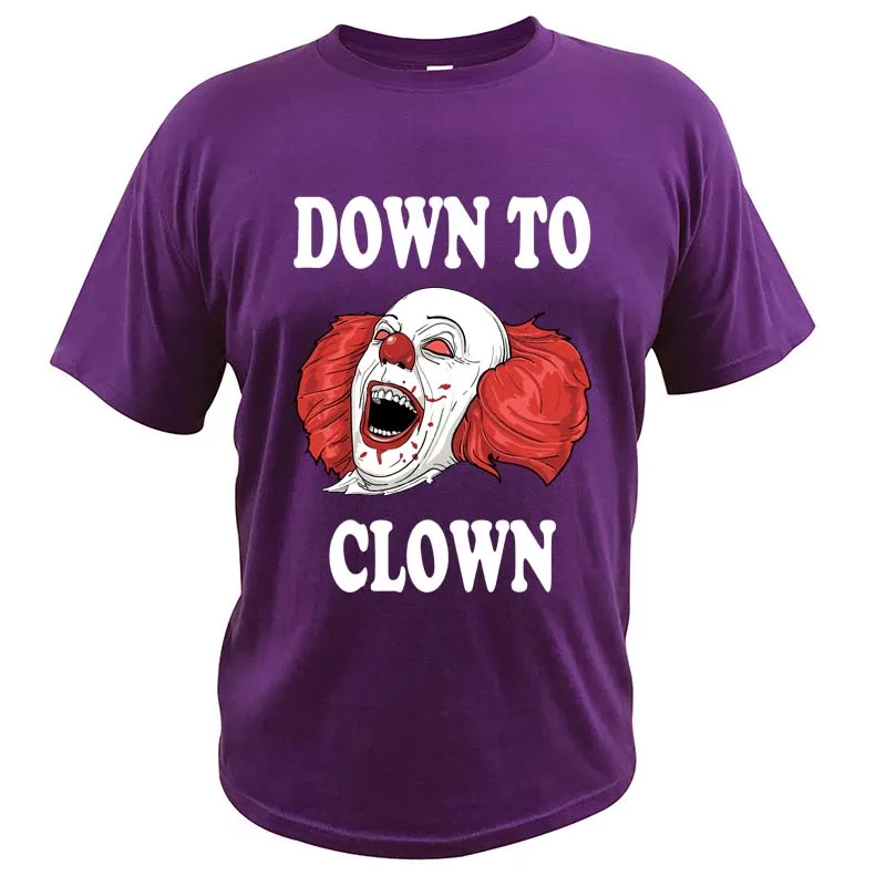 Футболка с изображением клоуна страшная футболка забавным дизайном для фанатов