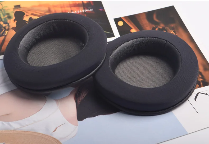 Универсальные круглые накладки для наушников 105 мм губчатое покрытие стильные