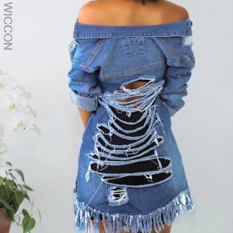 

Women Basic Coat Denim Jacket Denim Jacket For Women Jeans Jacket Women Denim Coat Loose Fit Sexy Style