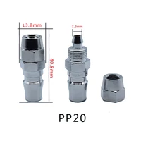 stainless steel pneumatic joint c type self locking quick connector male female pp pf pm ph pneumatic tool air pump compressor