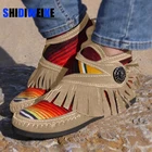 Женские утепленные ботинки из коровьей замши и хлопка, зимняя обувь, женские плюшевые зимние ботинки, Мокасины, ботильоны на плоской подошве, Botas Mujer