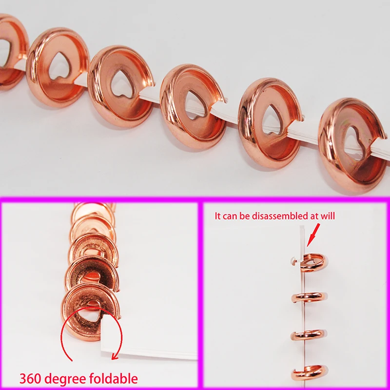 12pcs 24mm Plastic Mushroom Rings Binding Discs Planner Disc Binder Notebook DIY Scrapbook Office Supplies | Канцтовары для офиса