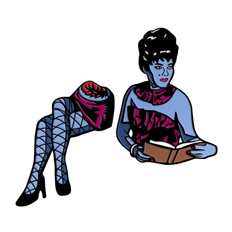 Сексуальная Женская Брошь в стиле ретро 80s комедия ужасов булавка для фильма