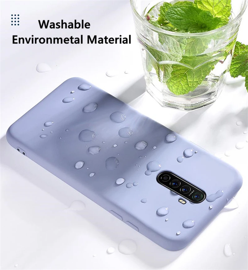 for oppo realme x2 pro case liquid ultra thin silicone shockproof soft case for oppo find x2 pro case cover for oppo a92s a52 free global shipping