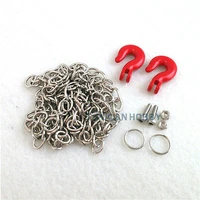rc crawler car metal 110 scale tow hooks w chain shackle accessory spare parts th01411 smt2