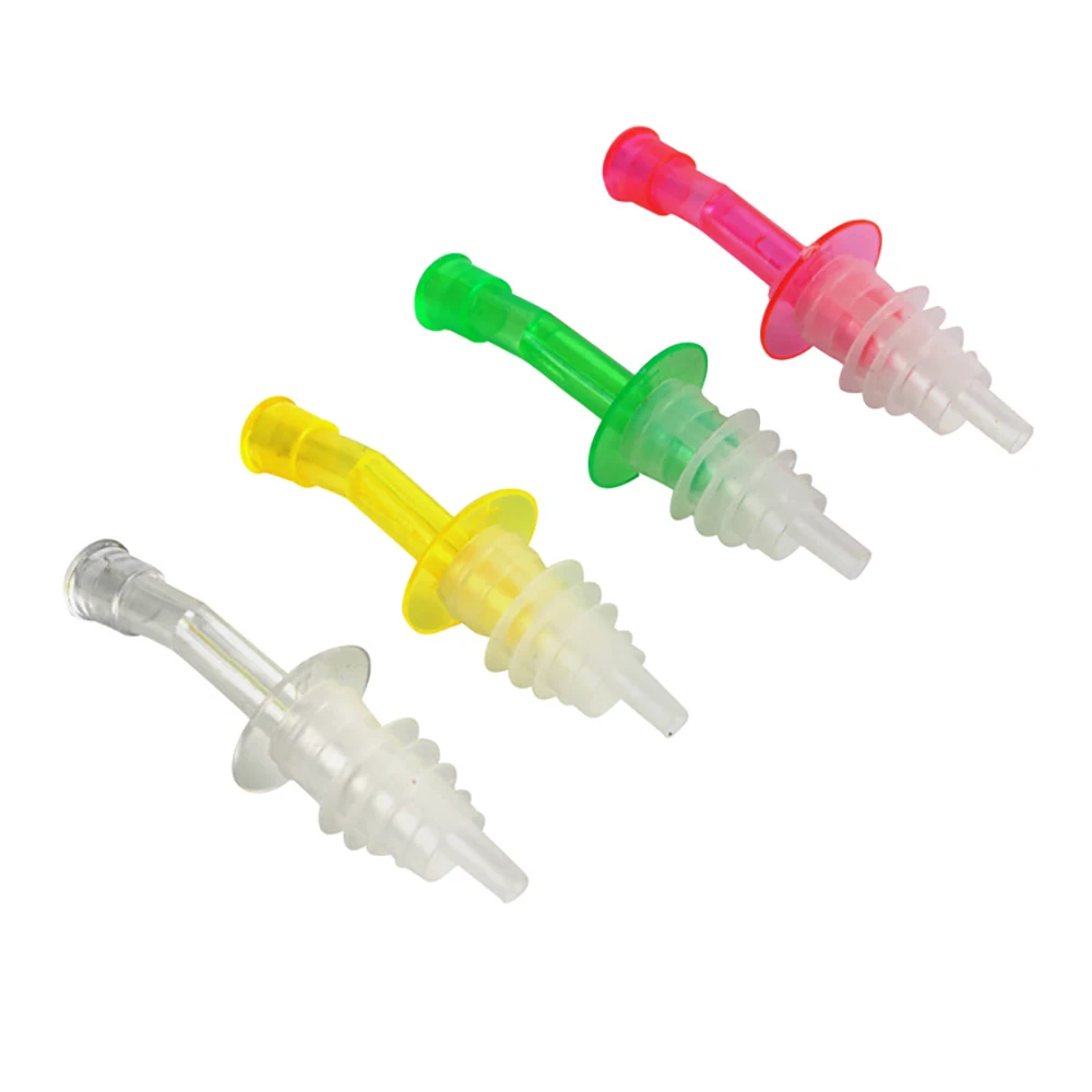 

4pcs Plastic Wine Bottle Pour Stopper for Pubs&Clubs&Home Bars