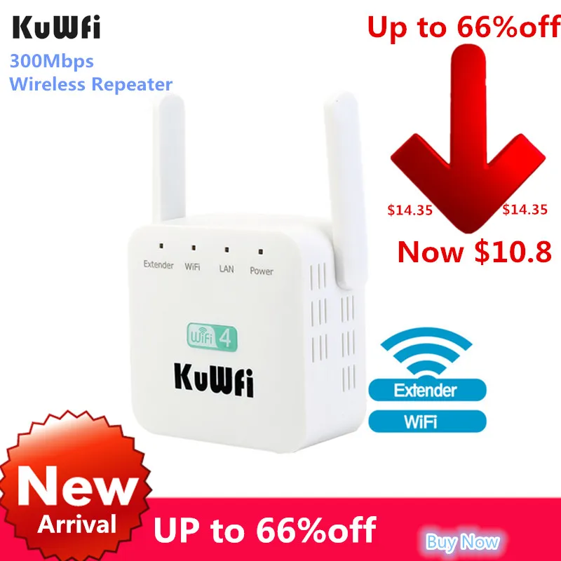 300 Мбит/с Беспроводной ретранслятор Wifi удлинитель внешний Wi-Fi диапазон расширитель Wifi усилитель сигнала 2,4G AP маршрутизатор 2 шт антенны
