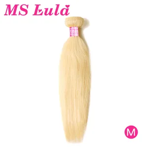 Светлые бразильские волосы, волнистые пряди, 100% человеческие волосы MS Lula, наращивание, 134 пучка, 613 цветов, волнистые волосы Remy для женщин