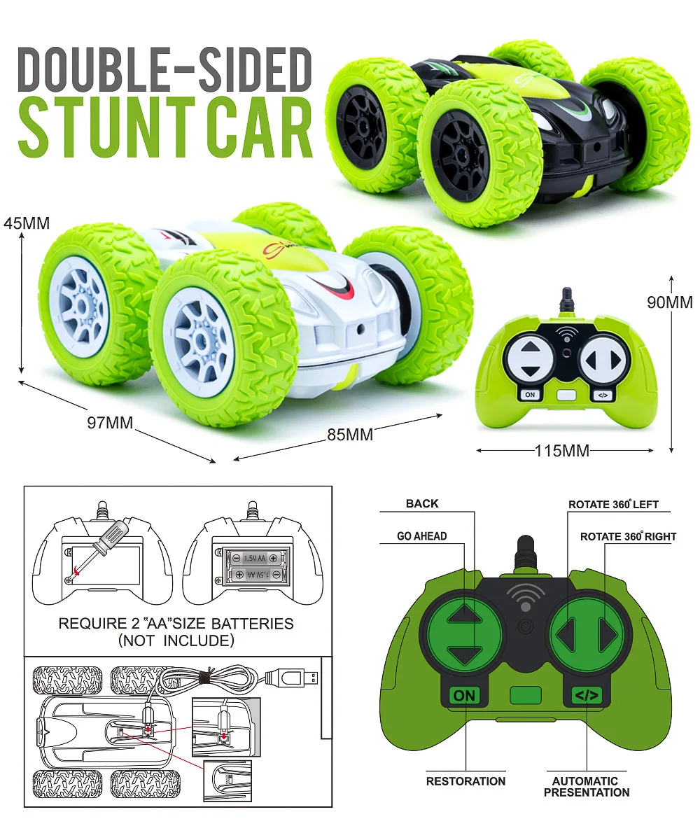 

Rc Car 2.4G 4Ch Stunt Drift Deformation Buggy Car Remote Control Roll Car 360 Degree Flip Kids Robot Rc Cars Children Toys