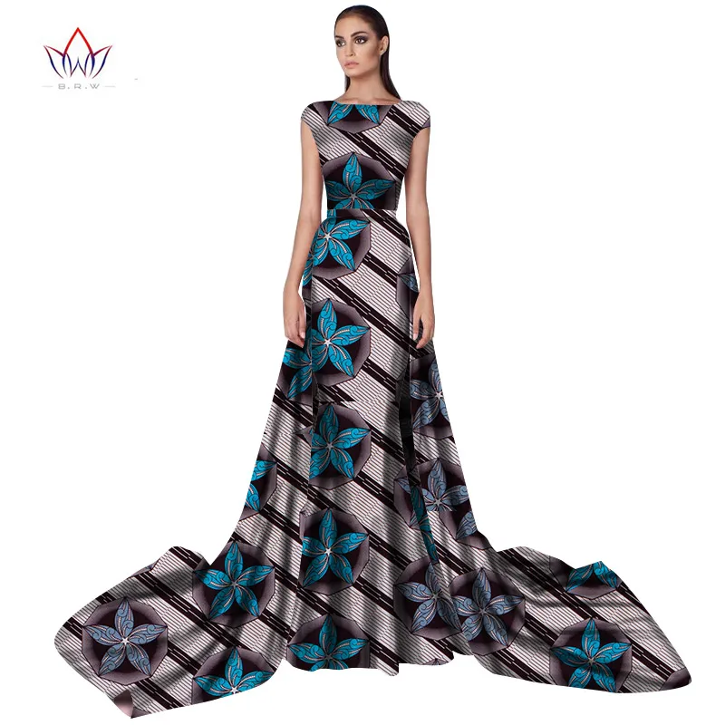 Bodycon Plus Size Women  traditional african dresses Brand Custom Clothing Africa Wax Dashiki Slim Cut Sexy Dress long BRW WY965