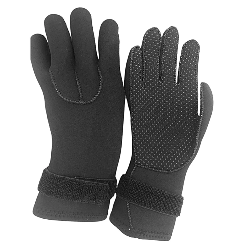 

3mm Neoprene Wetsuit Gloves with Adjustable Strap Flexible for Men Women Winter Swimming Snorkeling Surfing