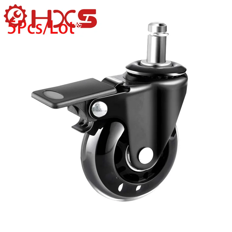 Ролики для офисного стула 2 дюйма 5 3 поворотные резиновые колеса сменные мягкие