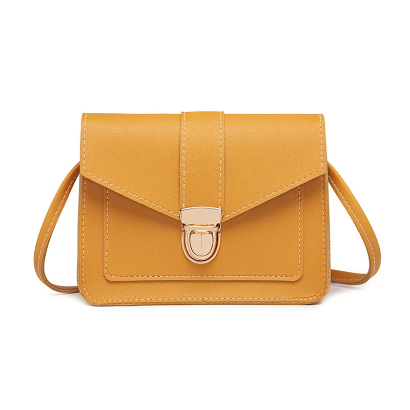 

Women Crossbody Buckle Bags Female Small Solid Color Messenger Shoulder Bag C66