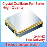 2pcslot 4pin 2016 2 01 6mm active quartz crystal oscillator 24mhz 1 8v 3 3v 10ppm consumer electronics industrial control iot