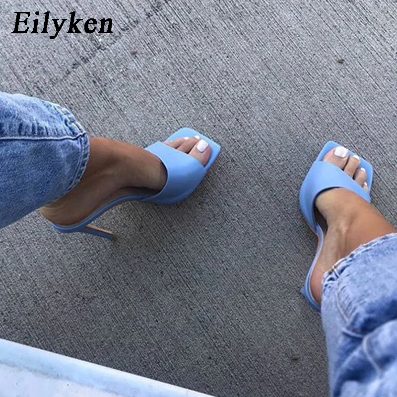 Eilyken/Новинка 2021 года Сезон лето Удобные женские шлепанцы из мягкой искусственной