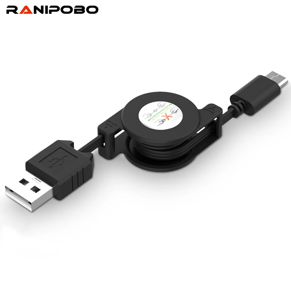 Пружинный кабель Ranipobo а для быстрой зарядки Samsung Xiaomi Huawei Тип C Micro USB пружинный шнур