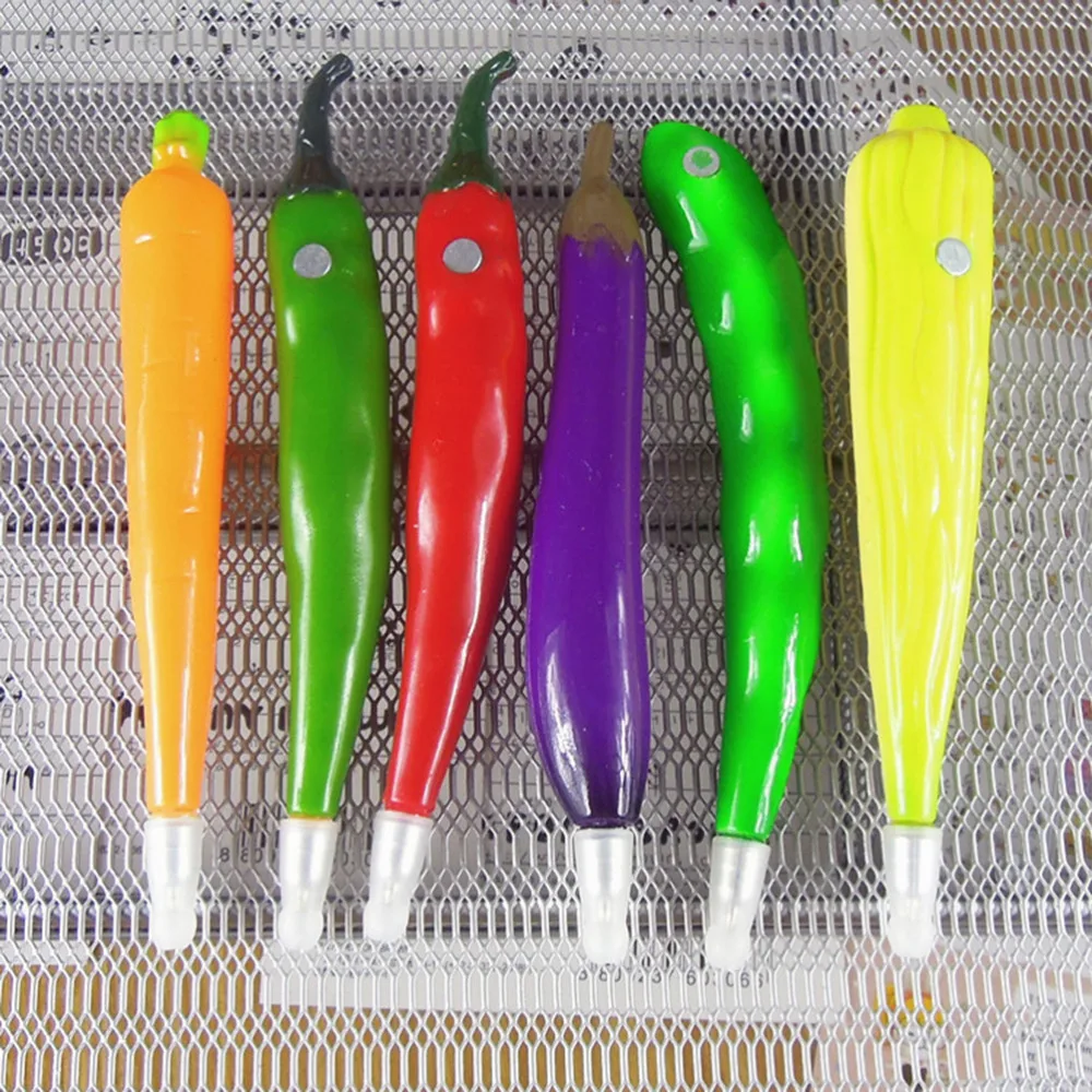 1 шт. шариковая фруктовая ручка мультфильм арбуз клубника Баклажан оранжевая