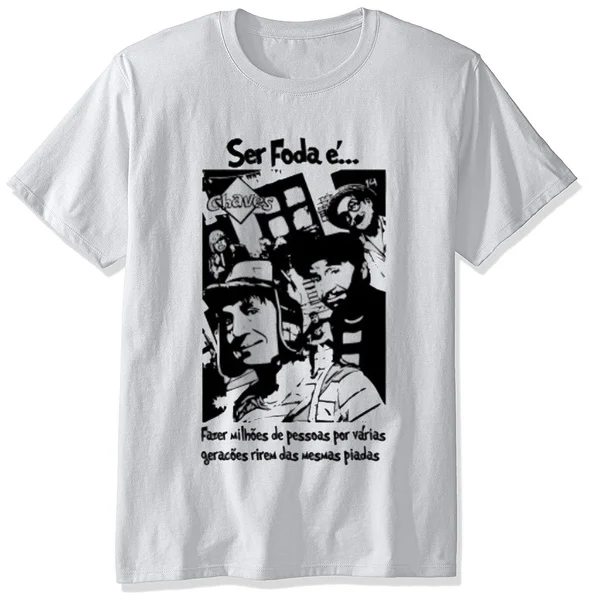 

New Fashion Camiseta Chaves Printing Men's Short Sleeve T-shirt Round Neck Tops
