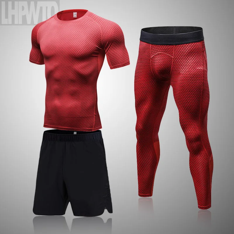 Компрессионный комплект для спорта мужские 5в1 Reebok