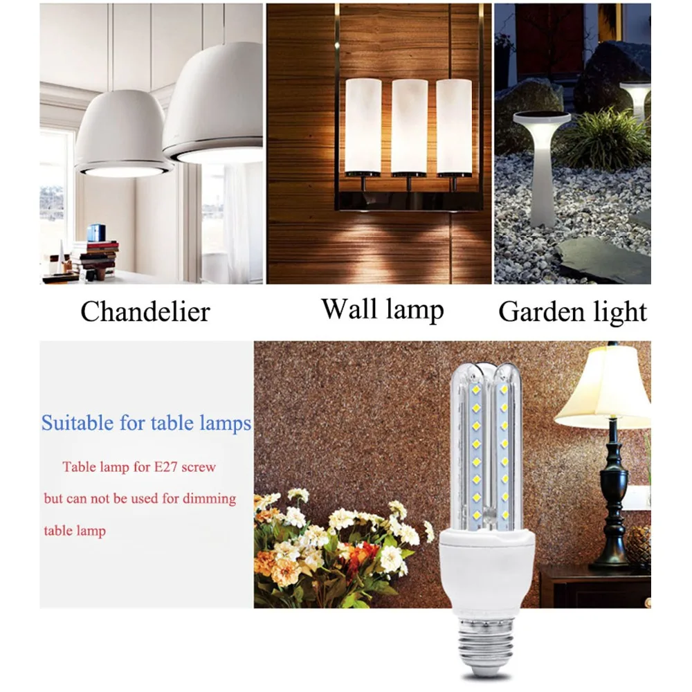 

LED Bulb 3W 5W 7W 9W E27 LED Corn Lamp Energy Saving Light Bulb High Brightness SMD2835 Lighting For Home bedroom Lightting
