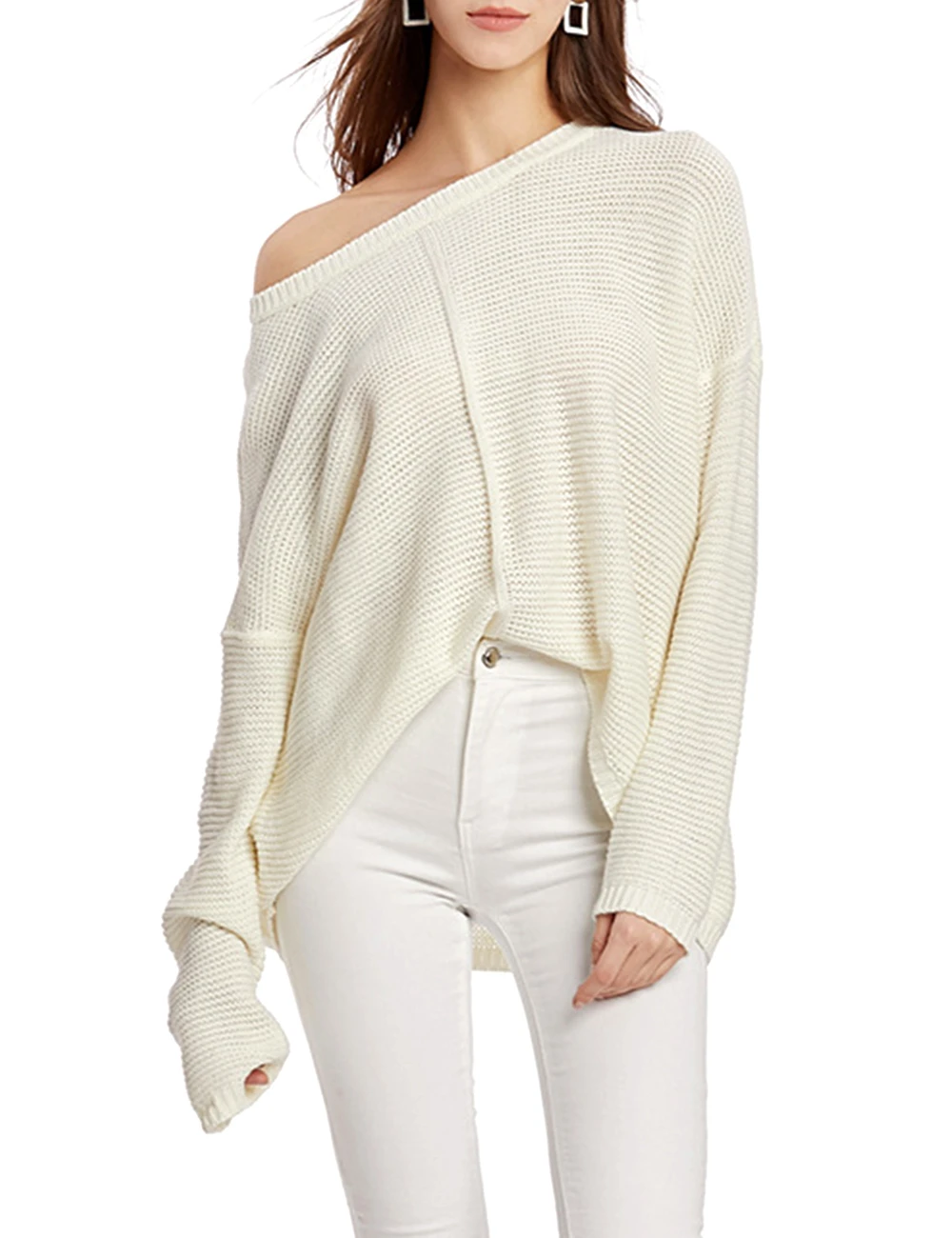 Полосатый принт Женские Повседневные свитера осенняя мода о-образный вырез