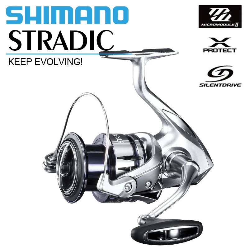 

SHIMANO STRADIC FL Fishing Spinning Reels 1000-5000 6+1BB Max Drag 3-11kg HAGANE X-PROTECT Saltwater Reel Fishing Wheel Coils