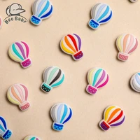 5pcsset baby silicone teether beads food grade silicone hot air balloon teething pendant diy pacifier chain bead kid nurse gift