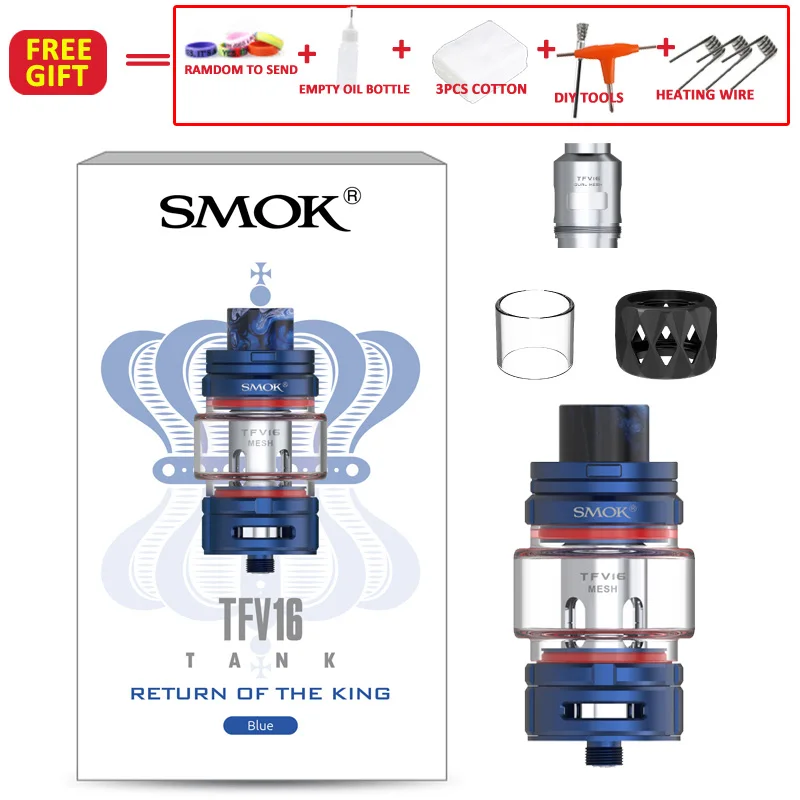 blue TFV16tank SMOK X-priv комплект с 8 мл TFV12 Prince Tank Vaporizer 225 Вт X priv Mod электронная сигарета SMOK VAPE Kit VS G-priv 2 - Цвет: blue TFV16tank