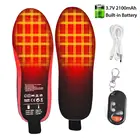 USB Подогрев обуви стельки с дистанционным Управление 2100MA Батарея теплым носком коврик отопление стельки для Лыжный Спорт Охота и рыбалка
