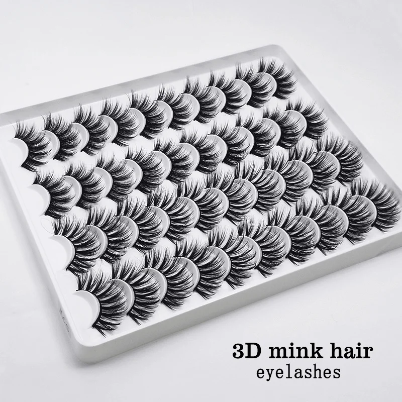 5/8/20 пар натуральные накладные Искусственные ресницы длинный макияж 3d норковые