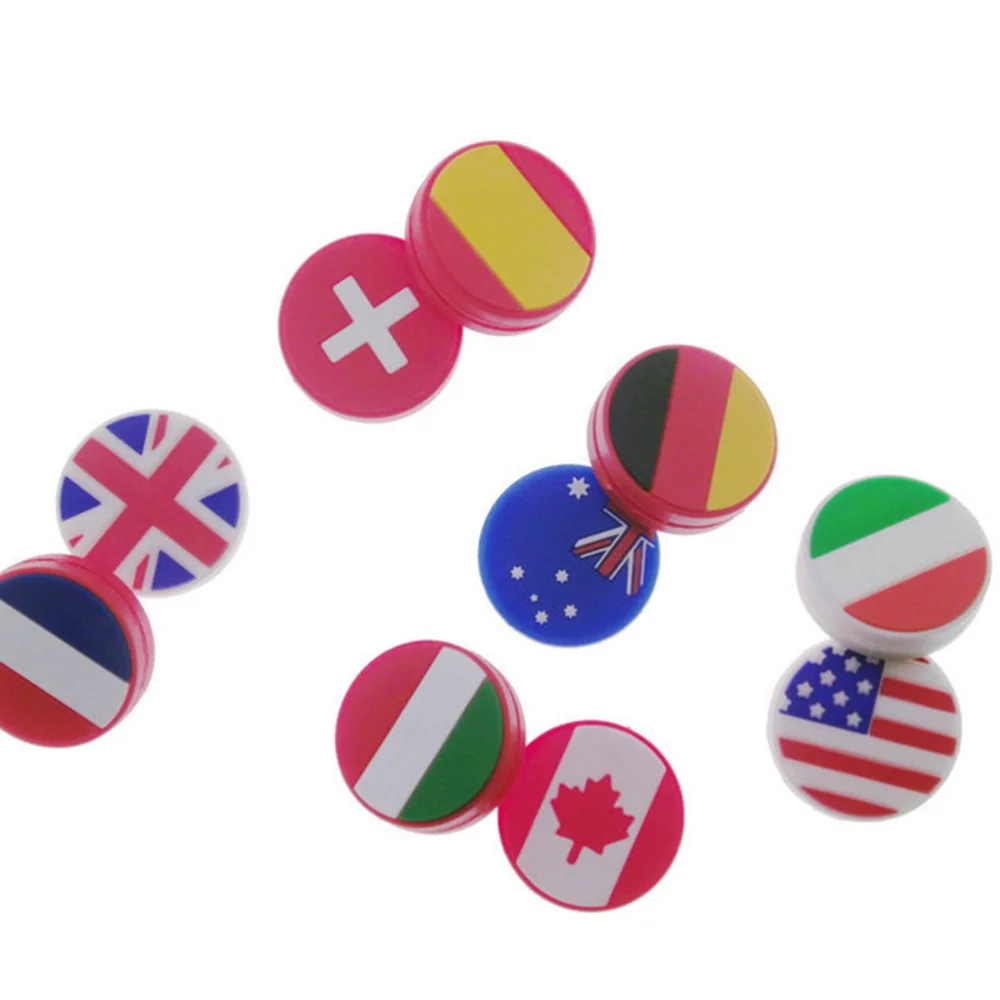 

4 Pcs Silicone Tennis Racket Vibration Dampeners US Flag Pattern Tennis Racquet Absorbers Tennis Racket Strings Dampers for Play