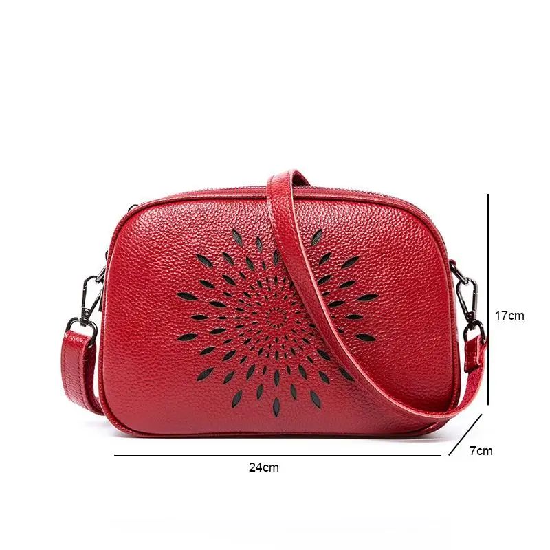 

2021 New Korean Fashion Genuine Leather Women Bag Ladies Mini Bags Casual Cowhide Shoulder Bag Small Messenger Bags