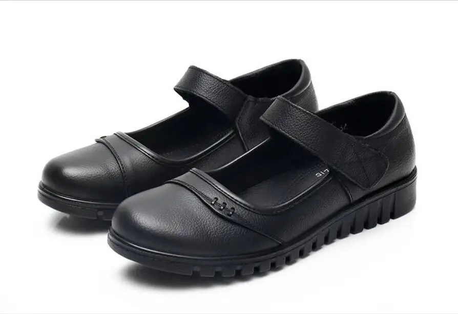 New Classic autumn Women Flats Genuine Leather Shoes Woman Slip On Loafers Flats Soft Oxford Ballerina Shoes Casual Large size